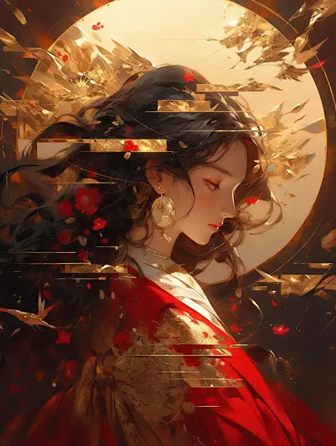 夜幕微光：黑暗中一点微光映照的画面